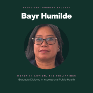 link to Current INMED student spotlight: Bayr Humilde Headshot, Graduate Diploma in International Public Health