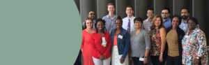 A group of healthcare professionals and students posing for a photo.