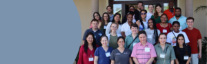 A group of healthcare professionals and students posing for a photo.