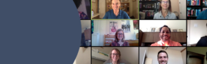 Participants engaging in an online graduate healthcare course.